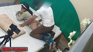 Homemade Real painful Ass and pussy fucking with hindi audio