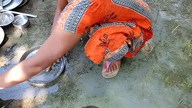 Bangla sound Outdoor bathroom my bhabhi and me new video enjoy