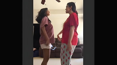 Desi girls big jiggling boobs in tshirt ans pants