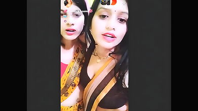 Reema & Leema Bhabhi Having Fun in Live