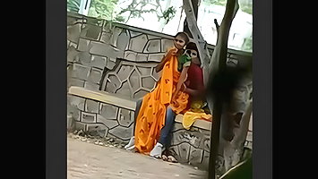 Desi couple Caught outdoor