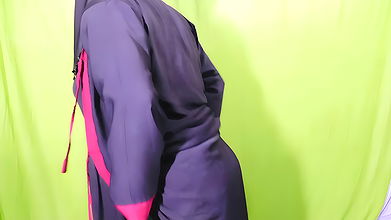 Beautiful Amena Bhabhi has sex indoors wearing a burqa and hijab