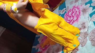 New Bridal Bhabhi Most Blowjob Fucking with Friend