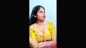 Beautiful mallu girl blouse boob show hot 22