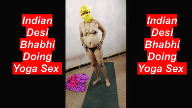 Indian desi Bhabhi Doing Yoga