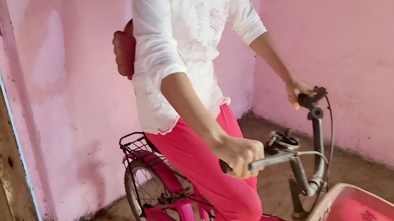 Hot Indian Amateur College Girl Plays with Natural Tits