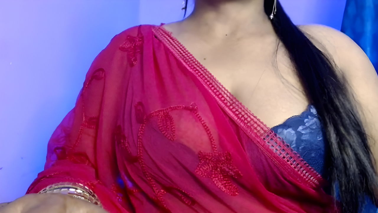 Solo girl expresses her sexual desire by opening her bra and pressing her boobs.