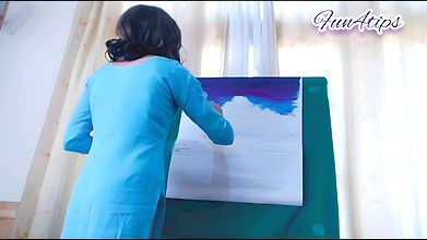 Quick Art with Lovense Inside Pussy