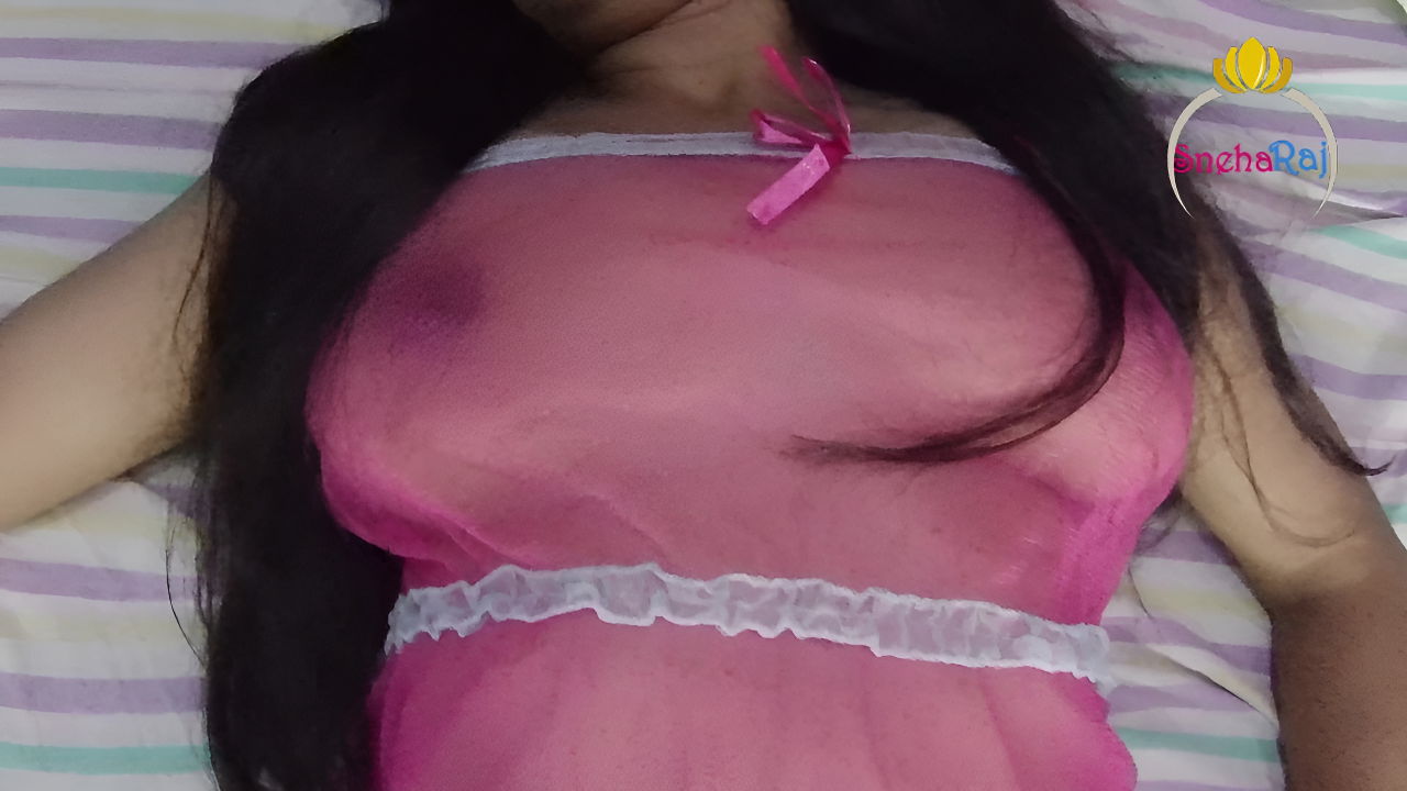 Sexy Pink Babydoll Indian Wife