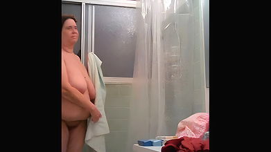 Mature bbw wife bathing recorded by husband 22 videos collection 216