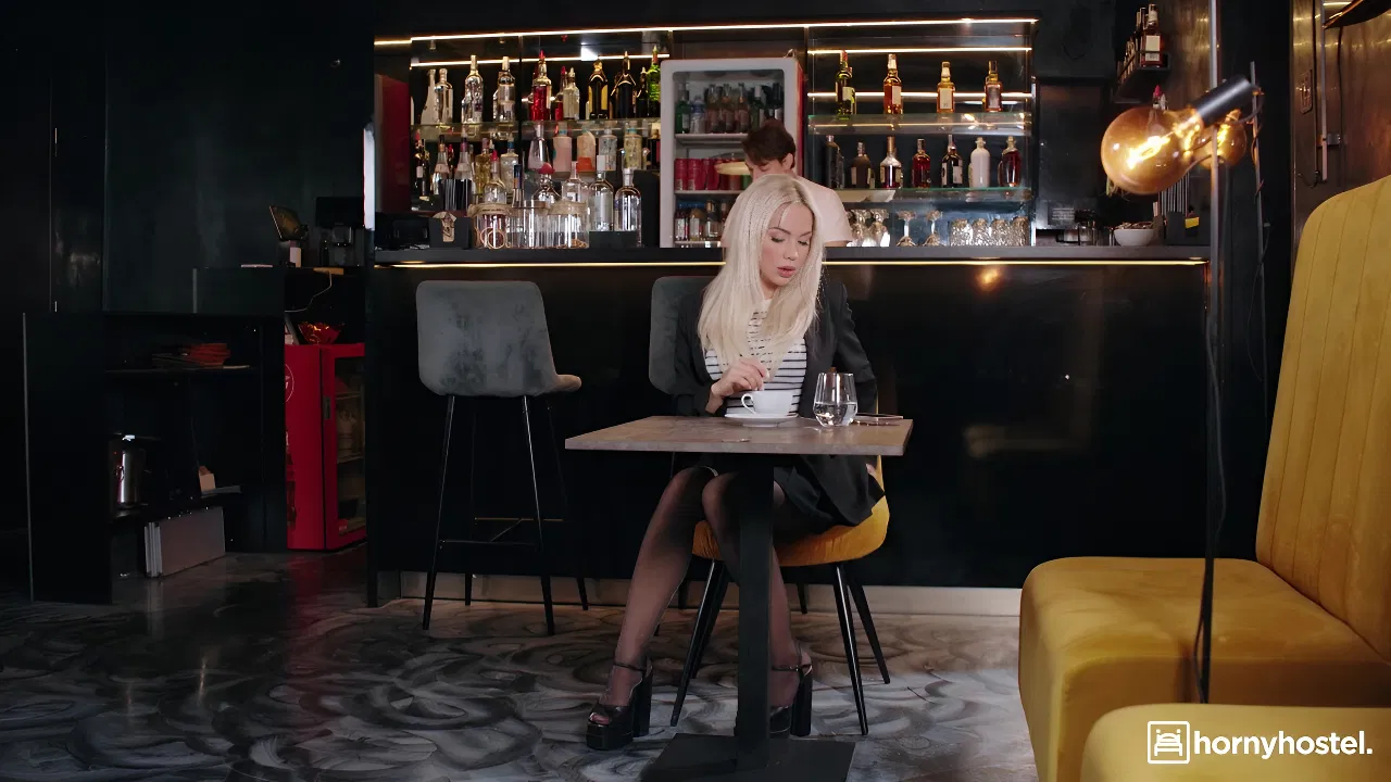 Horny Hostel with Angie Lynx in A Cafe Affair