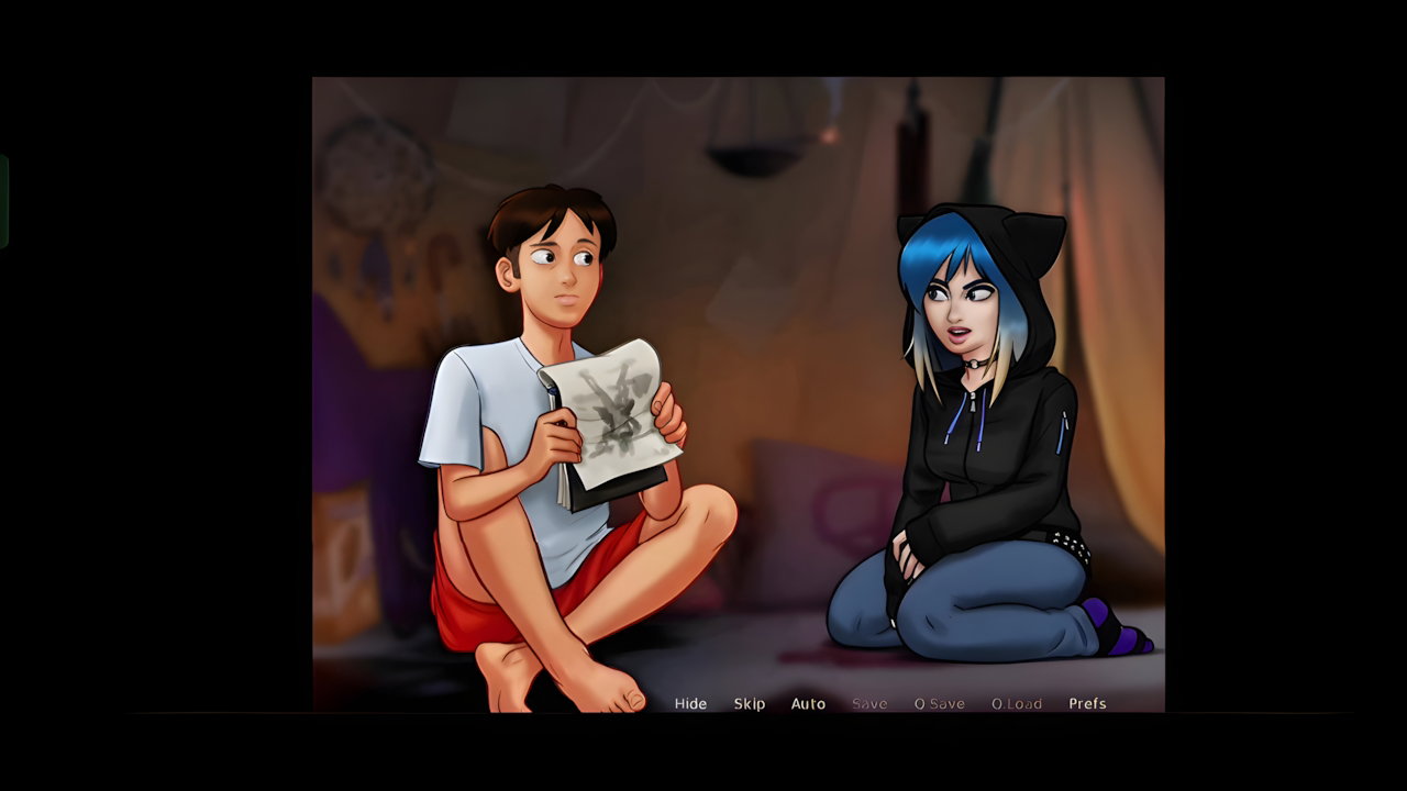 Eva’s some unfiltered moments with her boyfriend (Summertime saga)