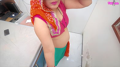 Huge Ass Desi Village Chachi Fucks with Bhatija after Shaving Hairy Pussy in Extreme Close-up Asshole View