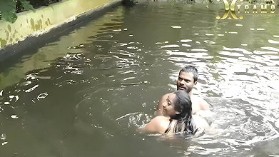 A SEXY COUPLE SHOWER IN RAIN FULL OUTDOOR SEX, HARDCORE SEX