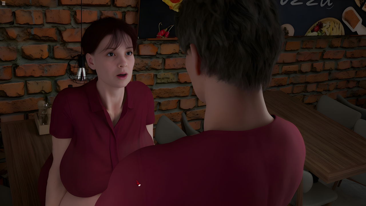 Horny Stepmom Having 3Some Fun In Cafe