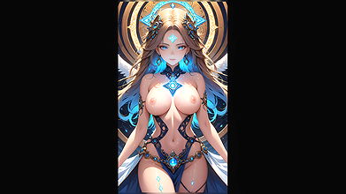Mystic Mark – Ai Girl with a Glowing Rune and Enigmatic Eyes