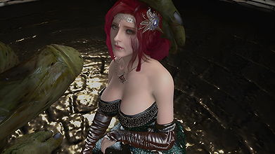 Triss Merigold Fucked and Bred by Giant Green Orc