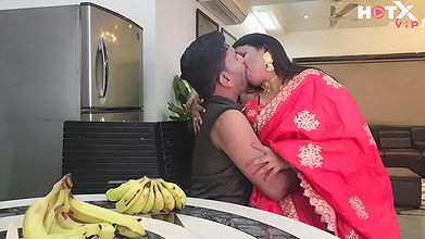 Huge Boobs Indian MILF Bhabhi Strips Saree and Fucks with Devar Ji