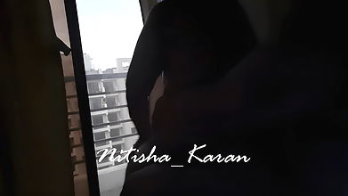 Road Side Topless Dare with Some Trafiic in Background