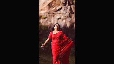 anisha sexy navel in red saree 22