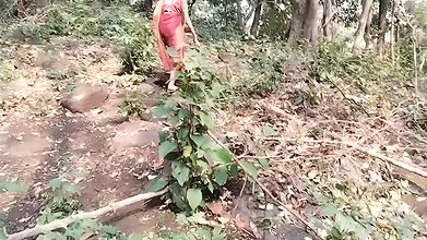 A Girl Was Seeing Porn Videos in Jungle a Strangers Came and He Was Fucking Her Very Hard so She Was Very Happy That Happened