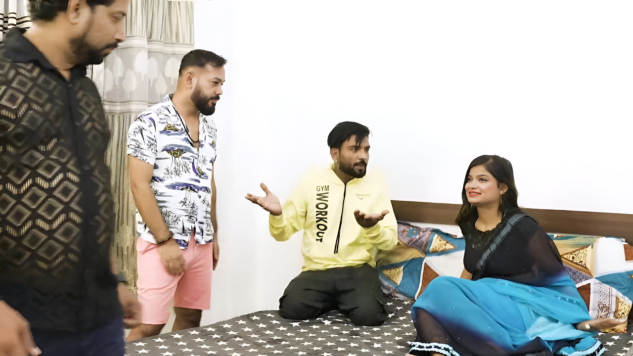 Deborji and His Freinds Doing Fun, Enjoy & Hardcore Sex with Bhabi Ji