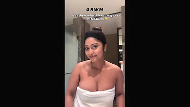 Awesome beautiful girl open busty boobs show selfie video