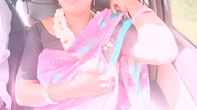 Indian Bhabi Car Sex Secretly Spends Time with Her Husband’s Younger Stepbrother by Going on Long Drives