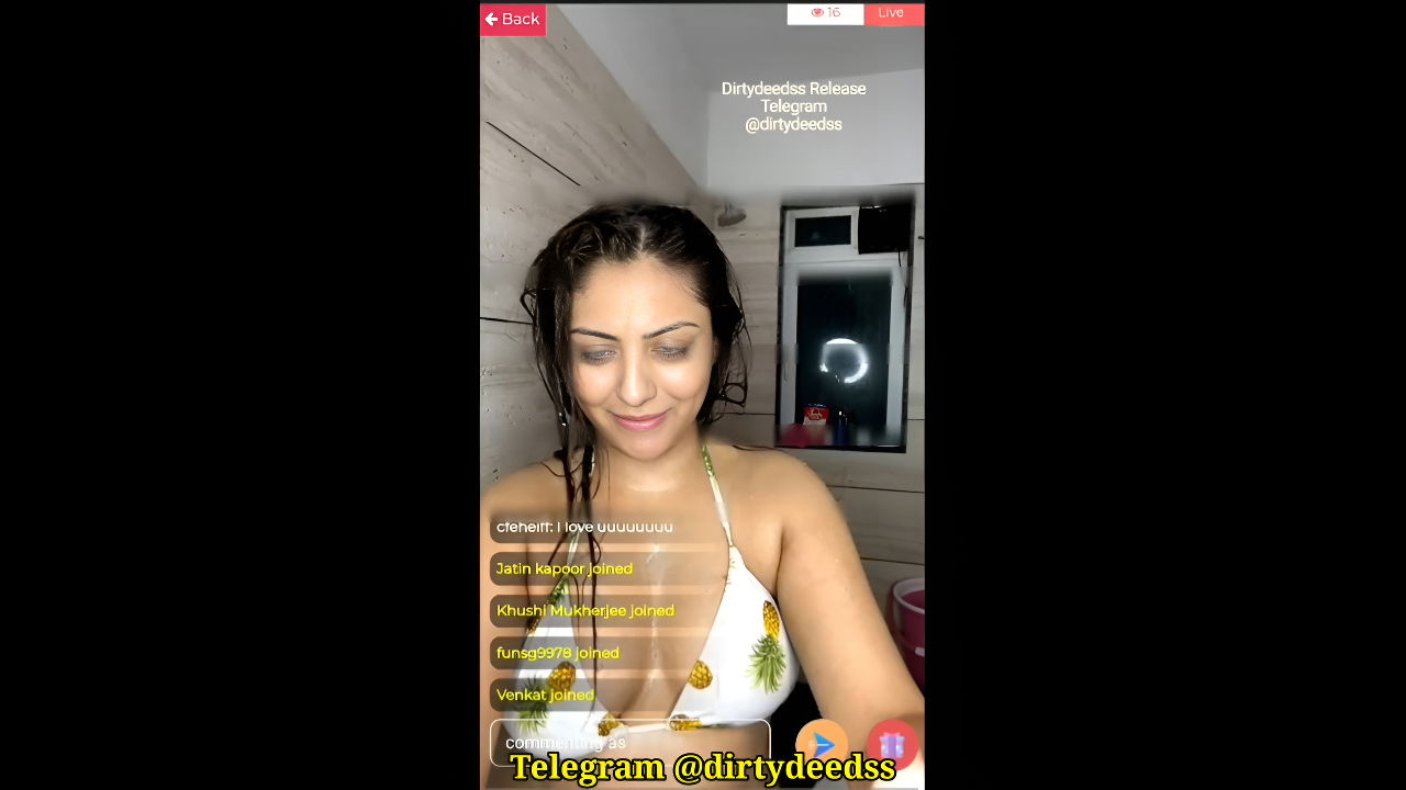 Khushi Mukherjee 02 APR Shower Live