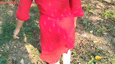 Village Sister Sex Outdoor Jungle with Her Brother Hot Tight Little Pussy Fuck Desi Hindi Girl