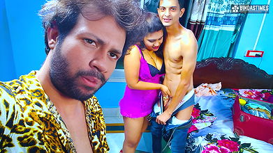 Two Horny Friends Together Got Paros’ Sister-in-law Naked and Fucked Hard