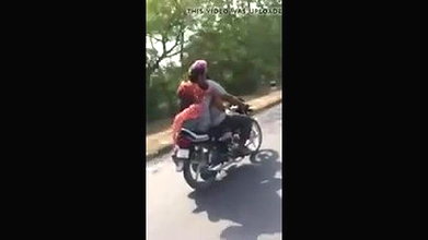 Aunty Rubing Dick in Bike Ride By Lover