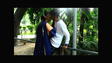 Desi Lovers Hard Kissing, Boobs Press, Ass Press in Public Park
