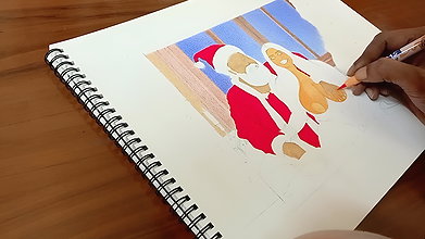 Desi Huge Boobs Bhabi Secretly Fucking with Naughty Santa on the Christmas Eve