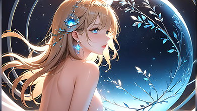 Whispers of Magic – Ai Girl and a Glowing Orb