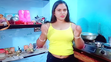 Younger Step Brother Penis Got Hard After Seeing The Beauty of Hot Sister-in- law