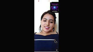 Butterscotch Non Nude Showing her figure, cleavage and pressing her boobs