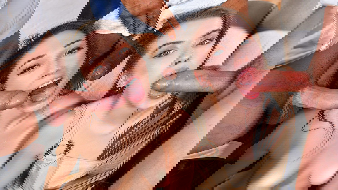 Eden Ivy & Lily Labeau – Interracial DP Orgy