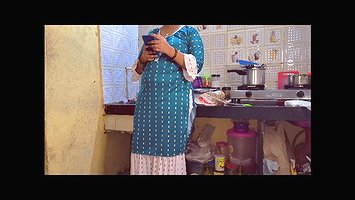 Indian stepsister got caught while video call with her bf
