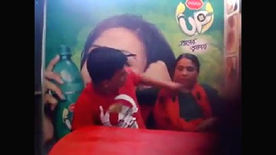 Desi Secret Lovers Playing in Restaurant Outdoor