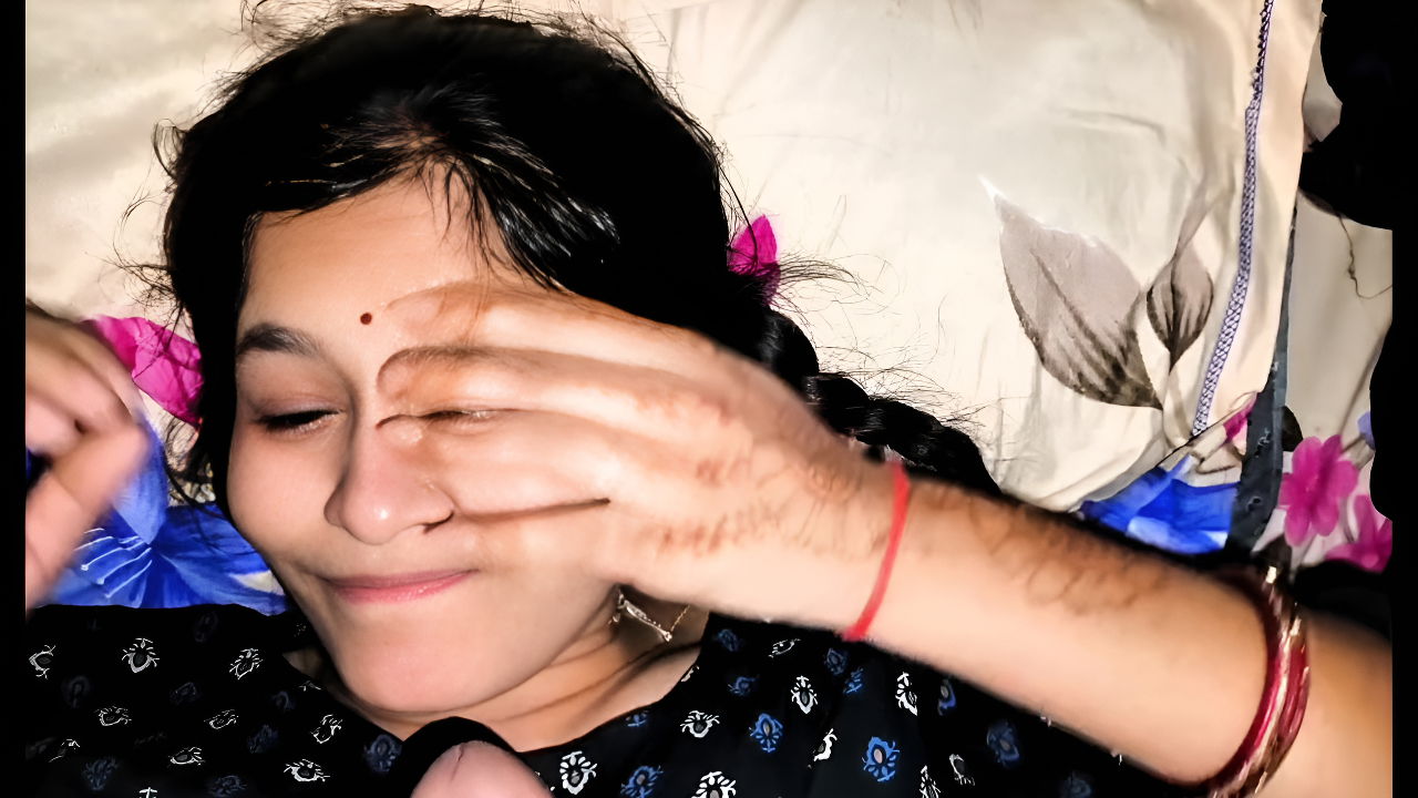 Cute indian latina giving blow job while slleeping