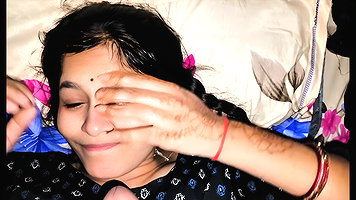 Cute indian latina giving blow job while slleeping
