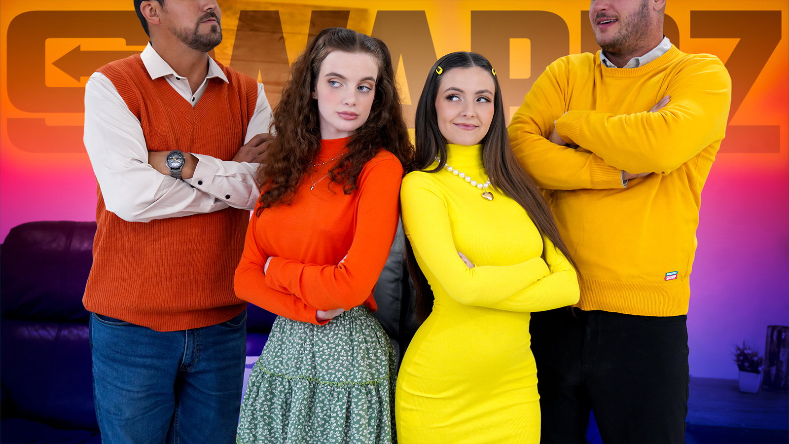 Serena Hill & Marina Vaylor – Family Foursome