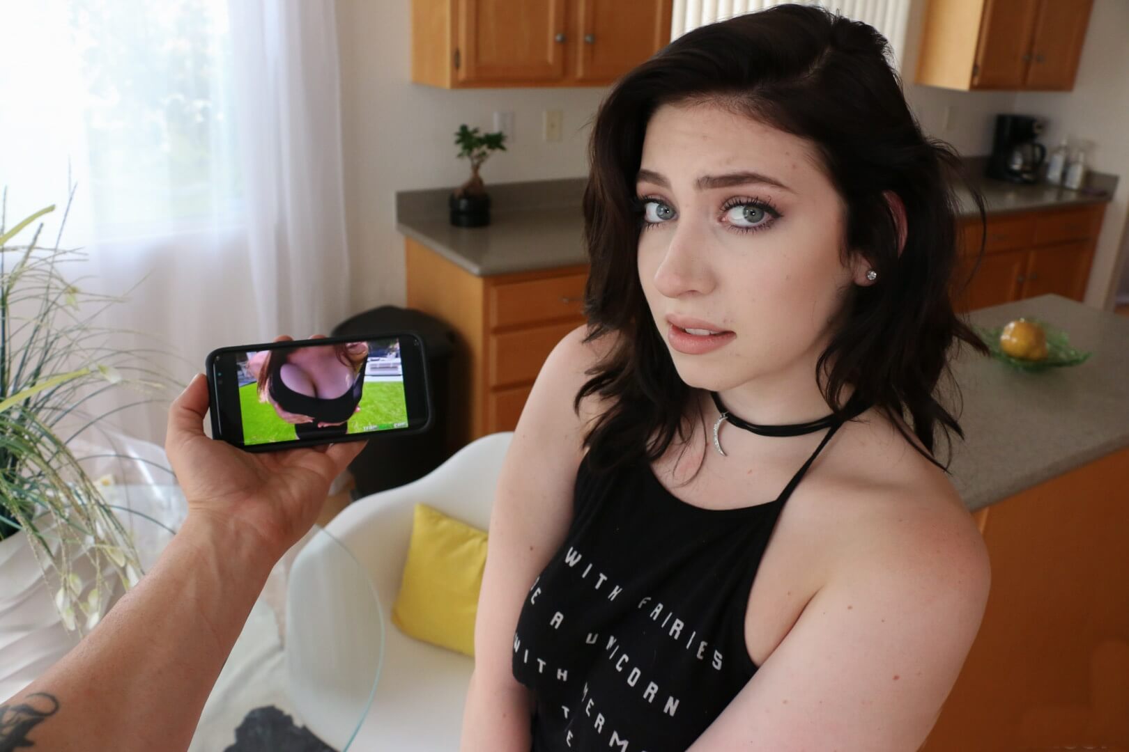 Amilia Onyx – I”m Sorry You Caught Me Watching Porn Stepdaddy