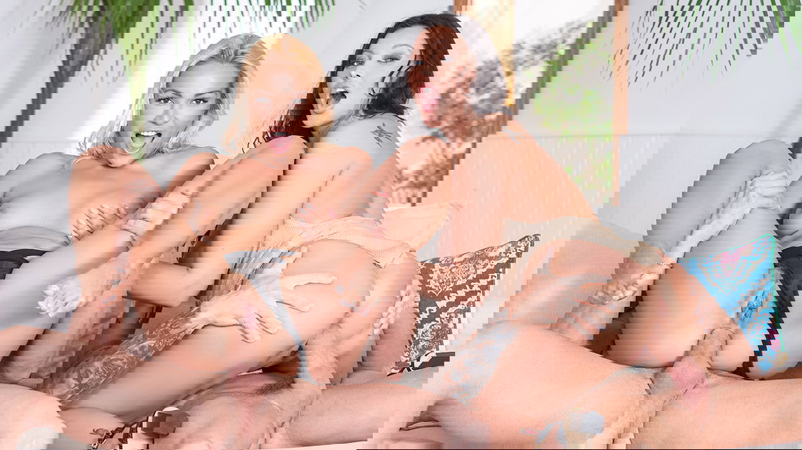 Anna Polina & Cherry Kiss – Orgy Filled With All