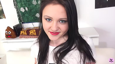 Face fucked Kiara Gold is treated like a whore