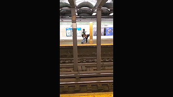 Couple Caught Fucking on Metro station