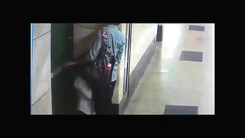 Metro station blowjob young couple
