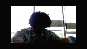 Webcam recording of young couple