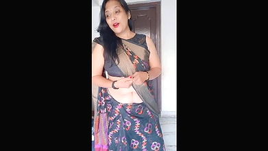 kruti Patel with hott saree vidi.